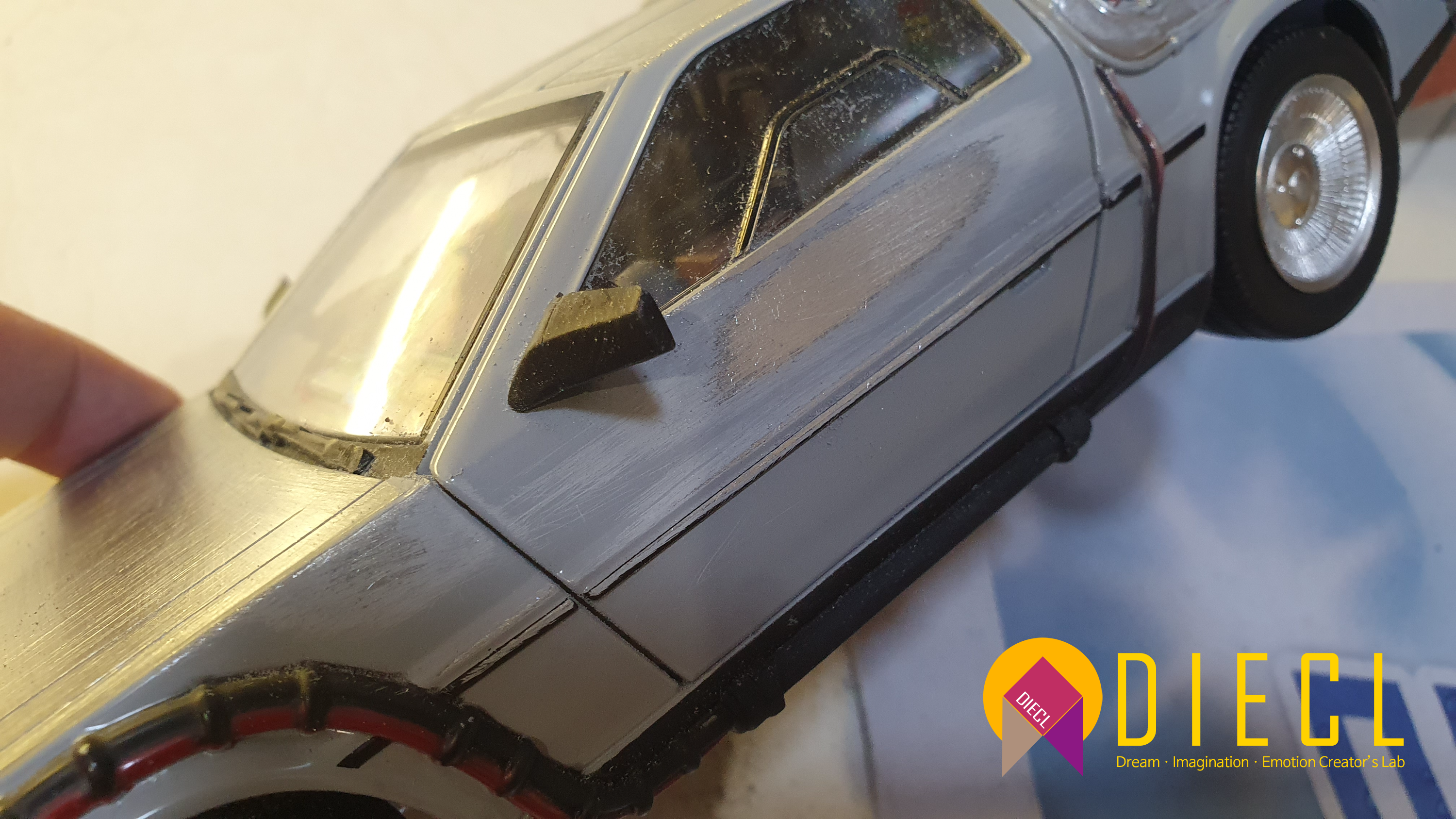 NECA Delorean, Back to the future, BTTF, Polishing, Detail Up, 백투더퓨처, 드로리안