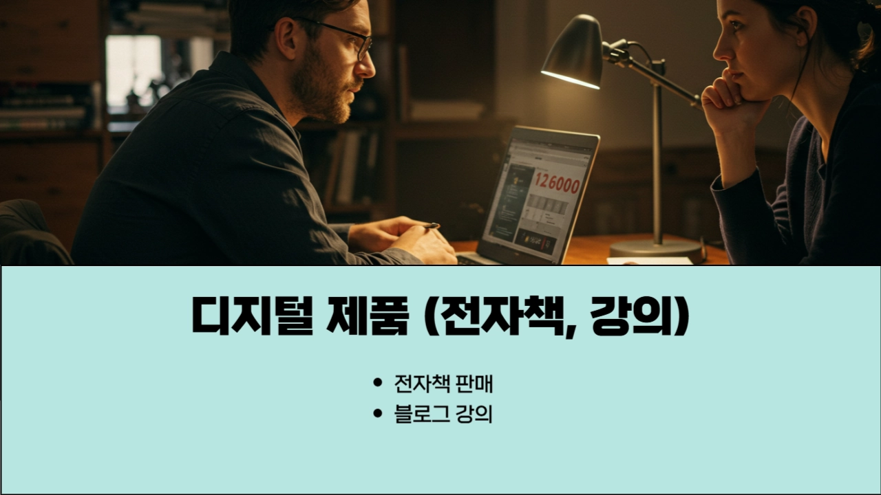 전자책 판매, 블로그 강의, 디지털 제품 판매 방법