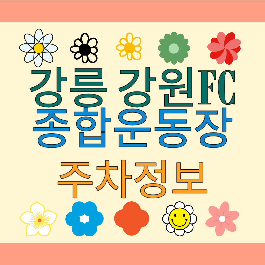 강릉 종합운동장 강원 FC 경기 당일 주차 및 인근 공영 주차장 정보