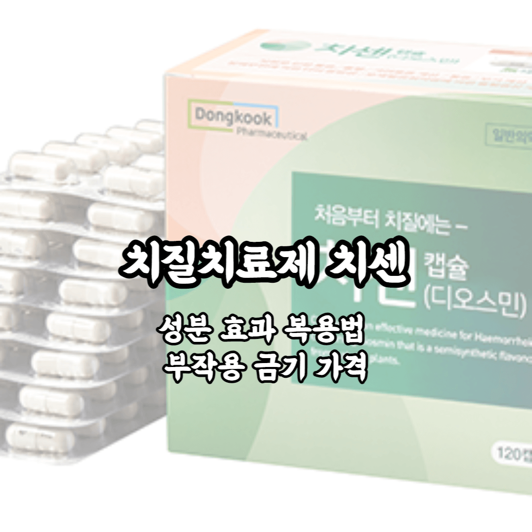 치질약 치센 성분 효과 복용법 부작용 가격 금기