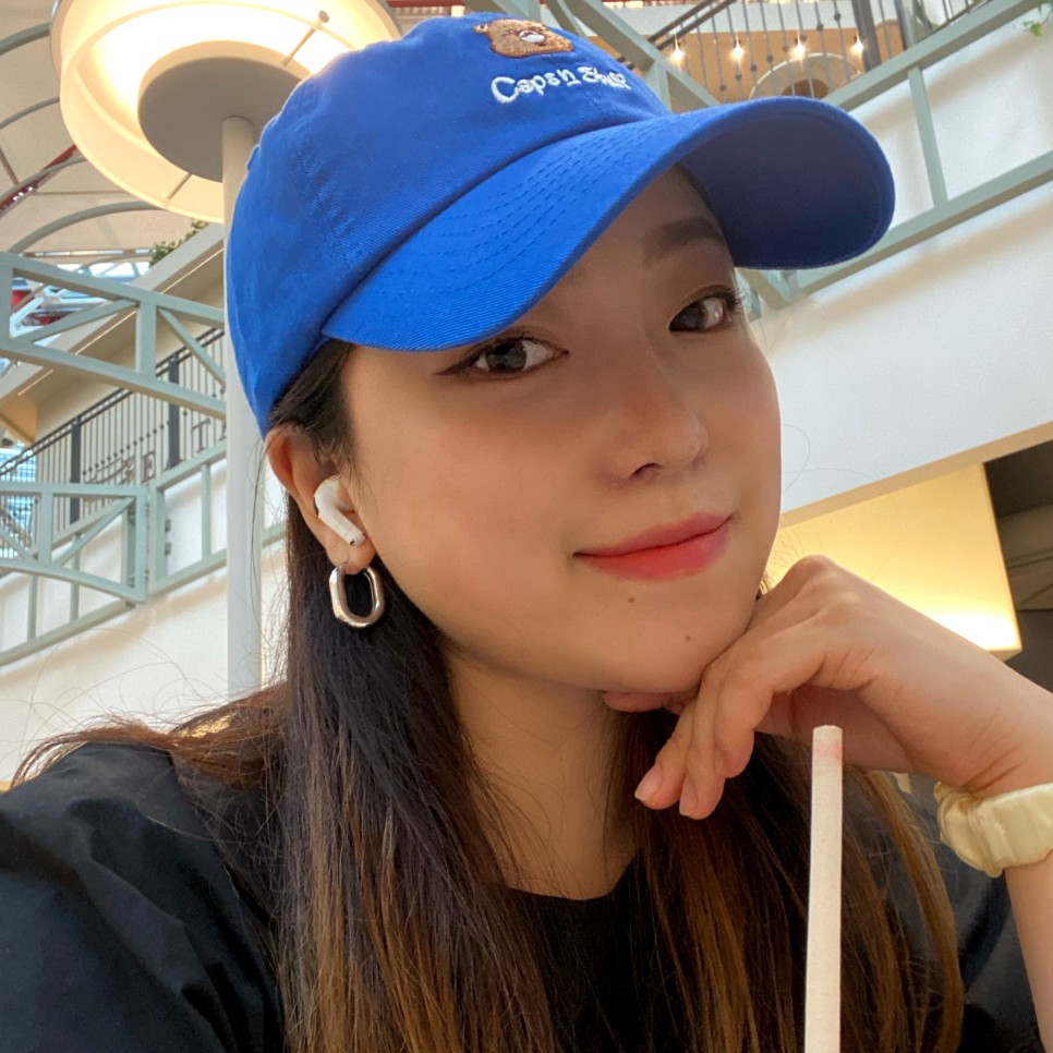 하트 모자 코디 귀여운 캡스앤스태프 스마일 볼캡! 5