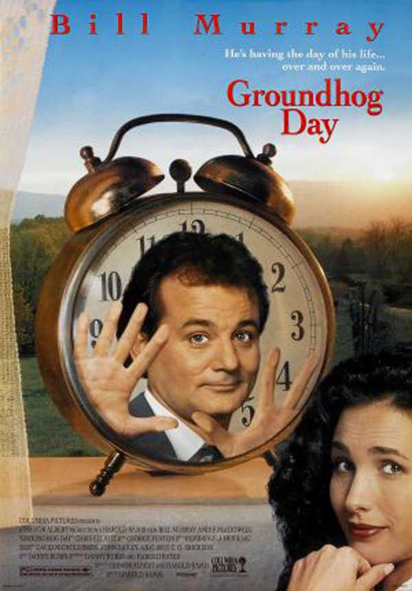 Groundhog Day 의 매력 : Bill Murray의 공감, 타임 루프 전제의 보편적인 매력, 개인적 성장