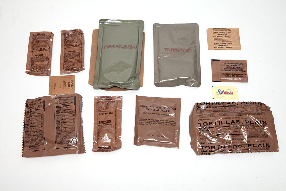 MRE Menu 2 Beef Shredded in Barbecue Sauce