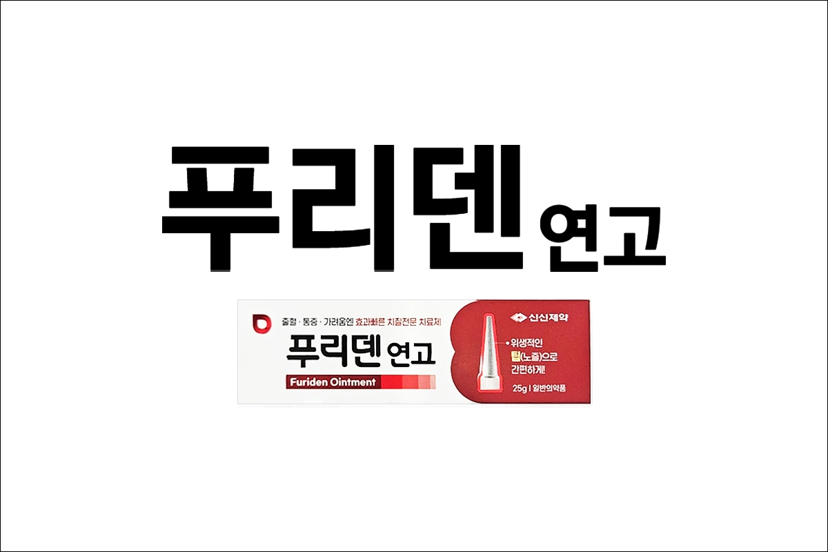 푸리덴연고 가격 효능 효과 부작용 치질연고 치질약 치핵 가려움 부종 출혈