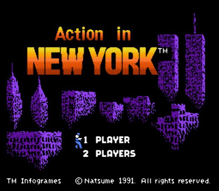  NES ROMS - Action in New York (EUROPE / 유럽판 롬파일 다운로드)