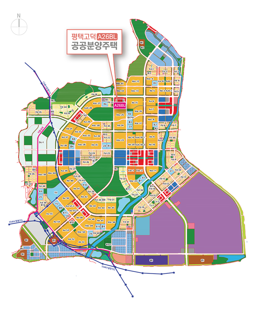 평택 고덕신도시 A26블록 LH 공공분양 - 입지 환경