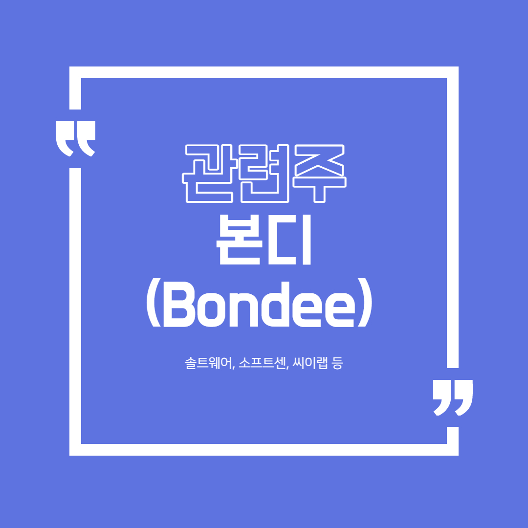  메타버스 플랫폼 본디(Bondee)+ AWS 관련주 정리(솔트웨어, 소프트센, 씨이랩 등 )