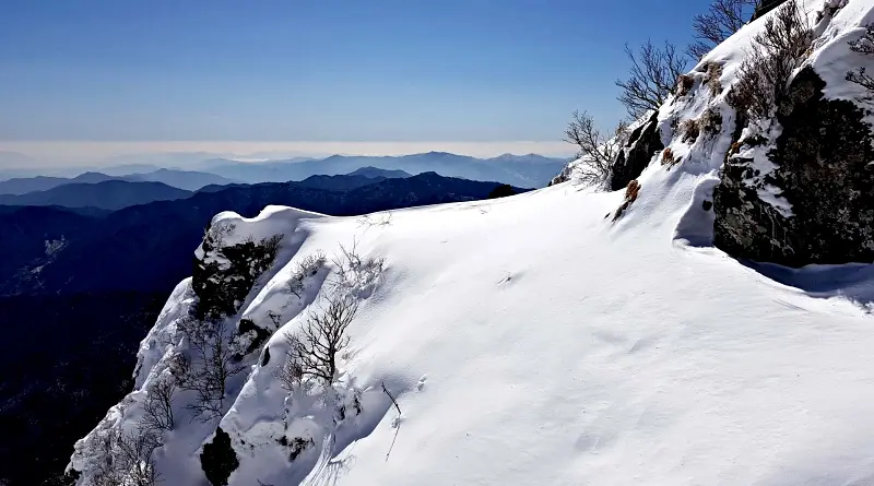 지리산 설경 상고대