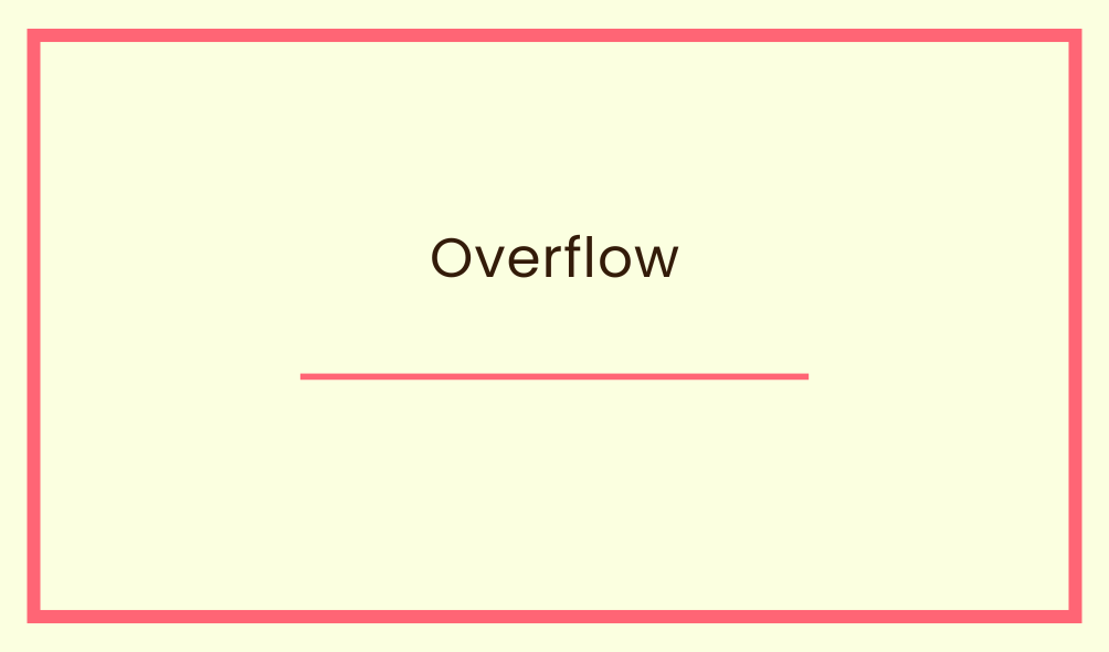 Overflow