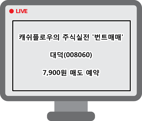  매도예약)대덕(008060) 매도 예약