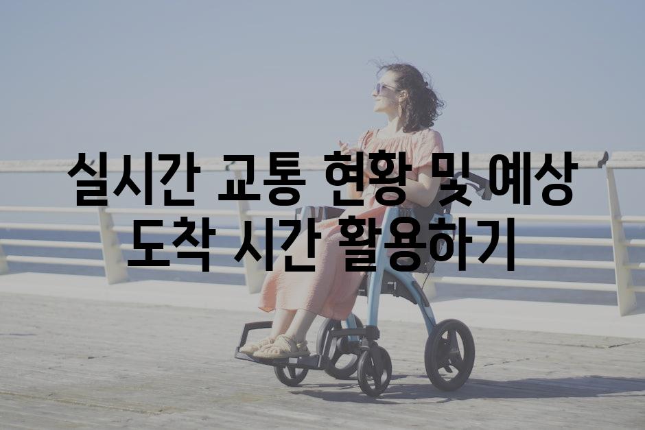 실시간 교통 현황 및 예상 도착 시간 활용하기