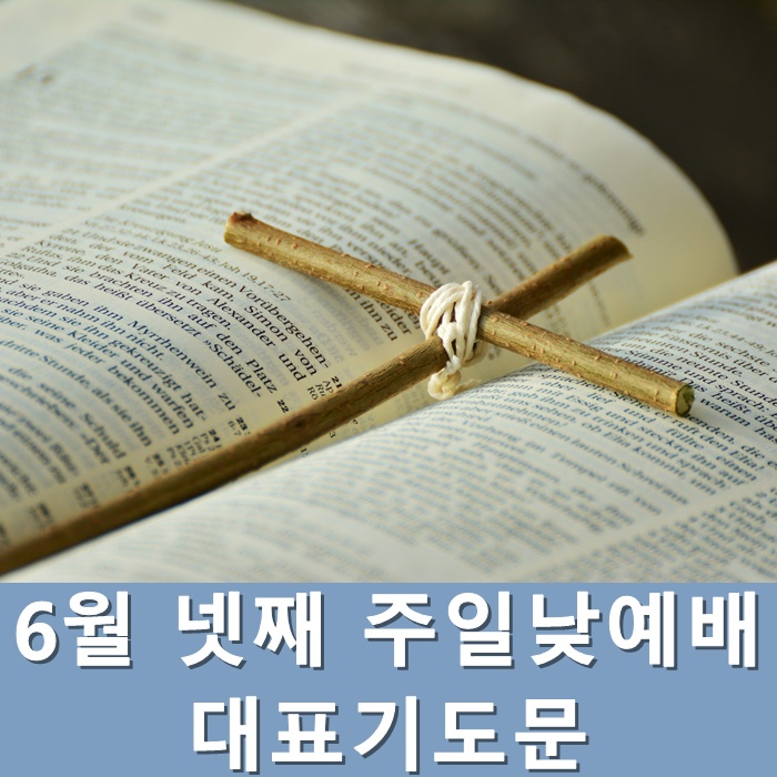  6월 넷째 주일낮예배 대표기도문 모음
