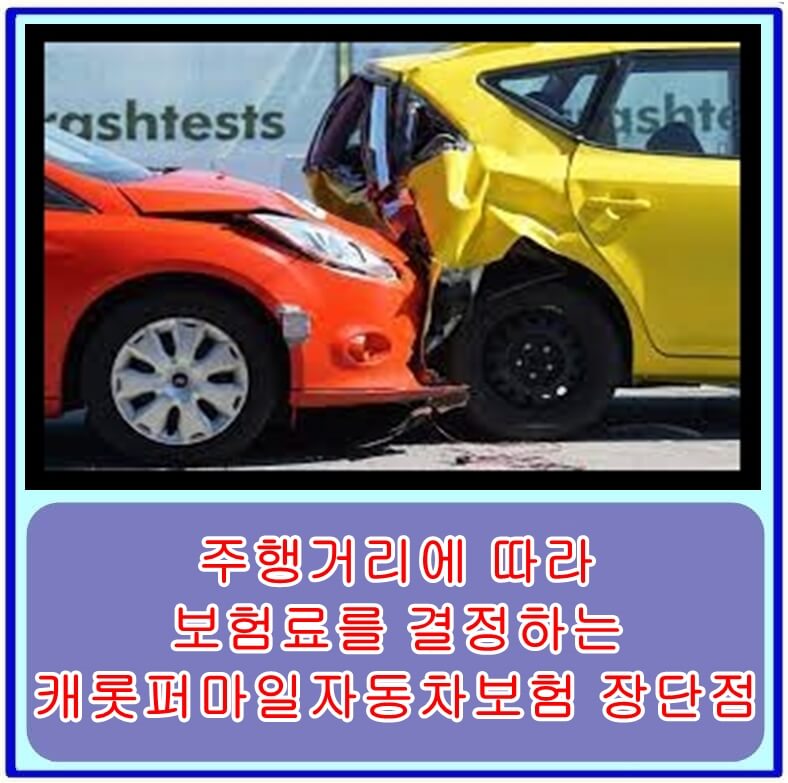  주행거리에 따라 보험료를 결정하는 캐롯퍼마일자동차보험의 장단점 리뷰
