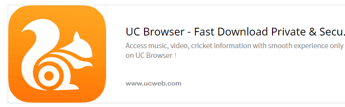 UC 브라우저 검색