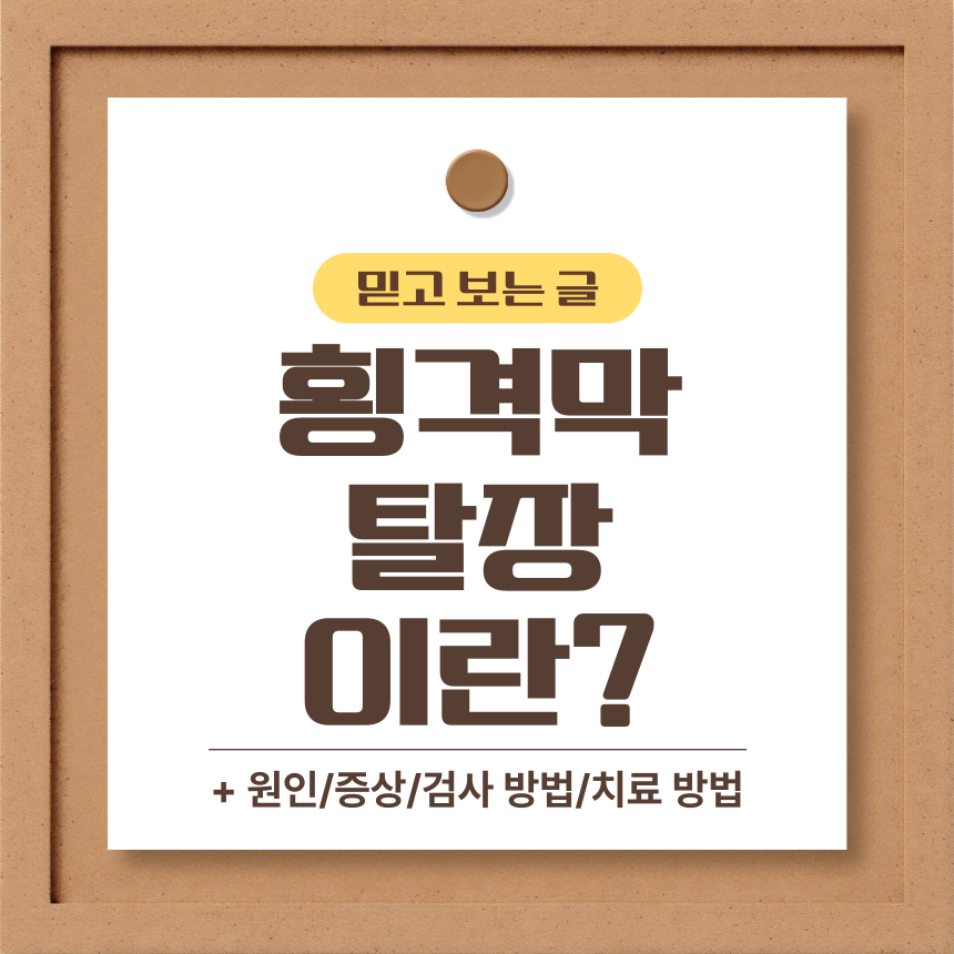  횡격막 탈장 이란?