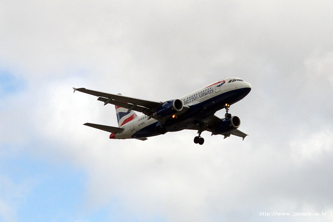 영국 항공 British Airways BA BAW G-EUPC Airbus A319-100 A319 런던 - 히드로 London - Heathrow 런던 England London LHR EGLL