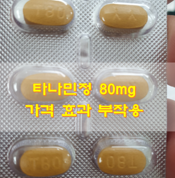  타나민정 80mg 가격 효과 부작용