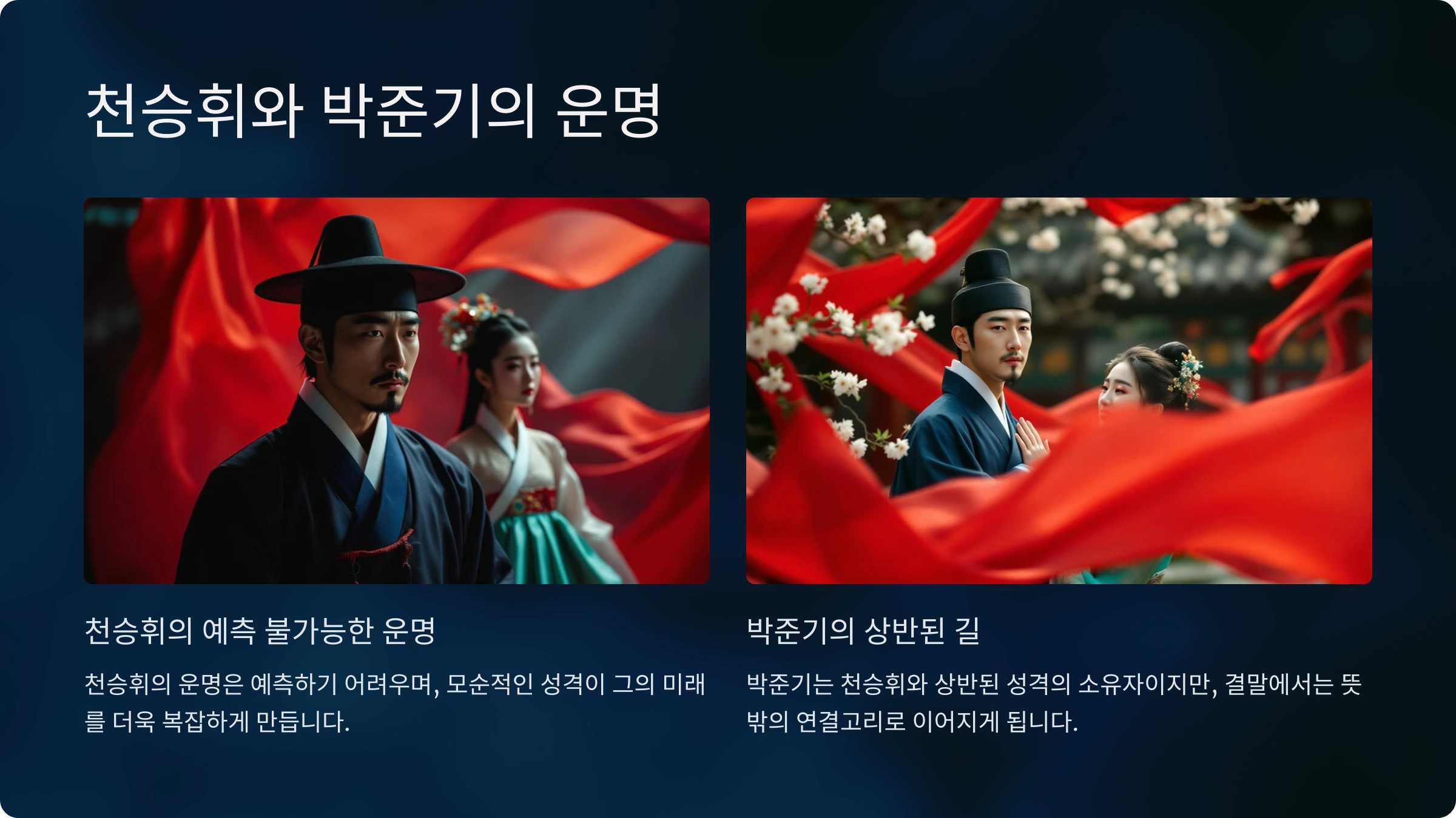천승휘, 박준기, 김소혜의 운명