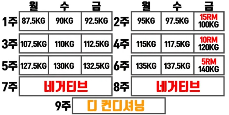 근비대 프로그램 HST 예시