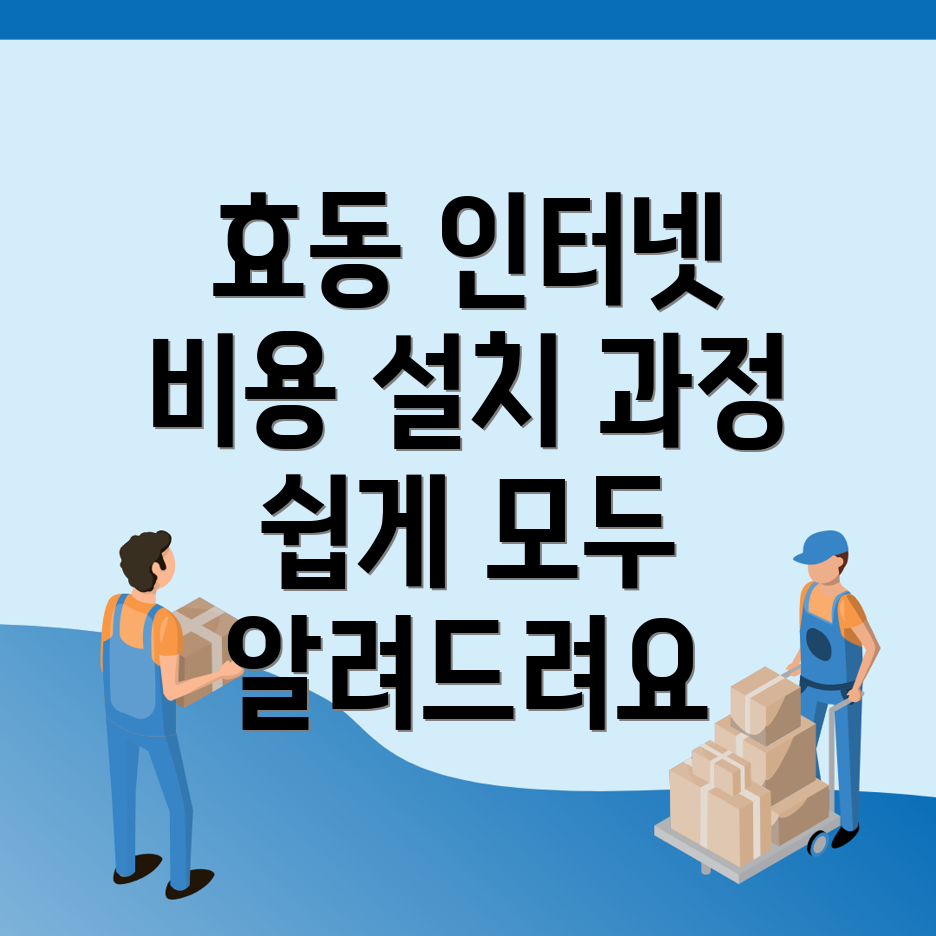 대전 동구 효동 인터넷 설치