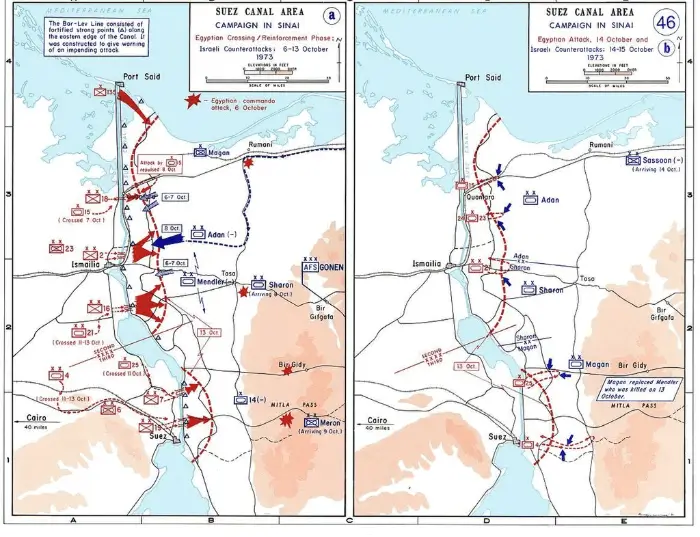 제4차 중동전쟁, 욤 키푸르 전쟁 (source: en.wikipedia.org/)