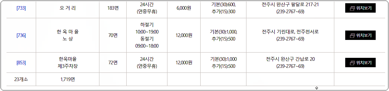 전주 유료 공영주차장 3