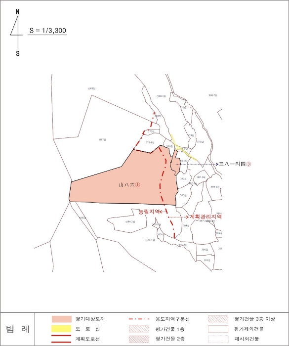 공주지원2021타경1638 지적도 사진