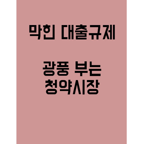  막힌 대출규제.. 달라지는 청약시장?