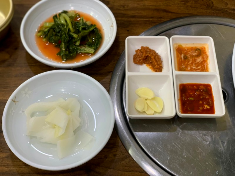 부평 해민면옥 기본찬