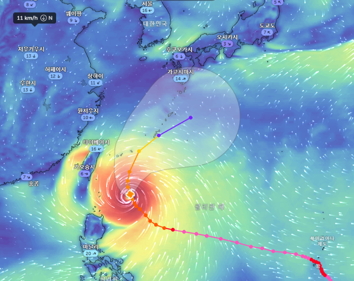 줌어스-JTWC-2호태풍-마와르-예측경로-예상경로-2023년-5월30일-화요일-오전기준