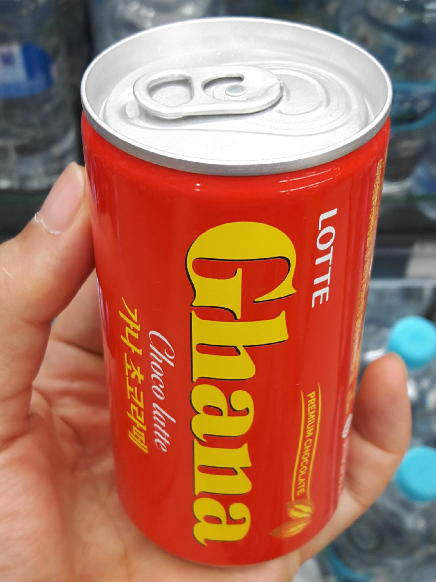  롯데 가나초코라떼 캔음료 먹어 봄