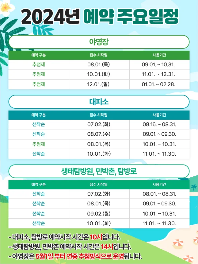 국립공원관리공단 예약통합시스템