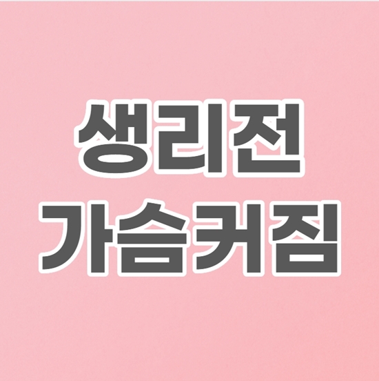  생리전 가슴커짐 뭉침 통증의 원인