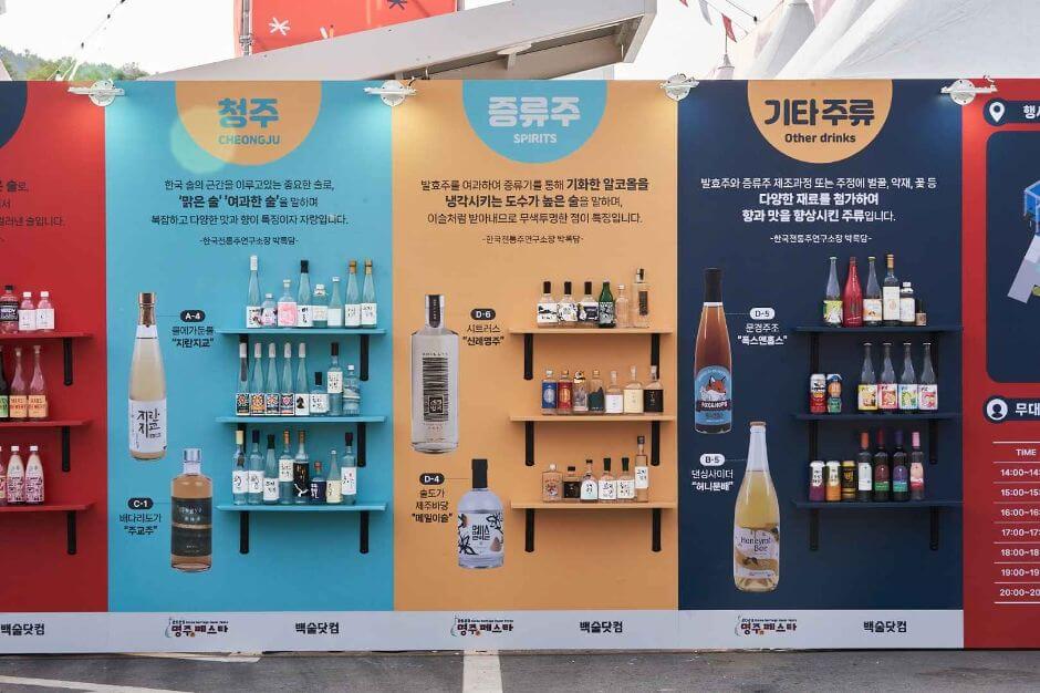 명주페스타 전통주 종류