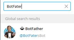 텔레그램의 봇의 아버지 봇 파터(BotFather)