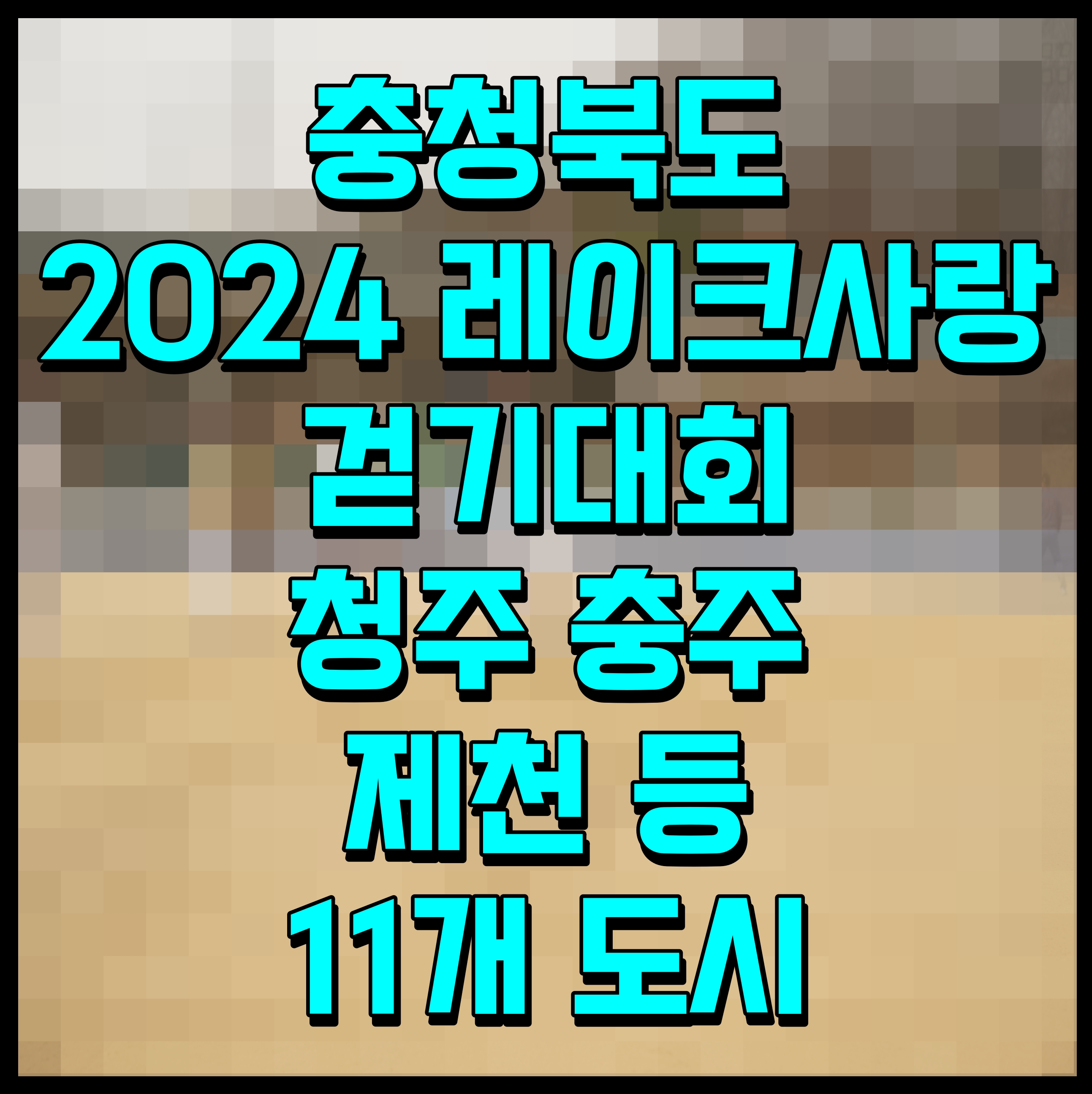 충청북도 2024 레이크사랑 걷기대회 청주 충주 제천 등 11개 도시