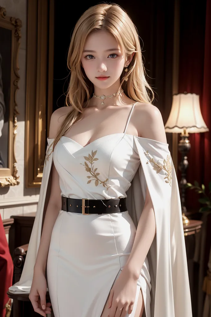 AI 반실사 럭셔리 의상 공주 여왕 컨셉 이미지