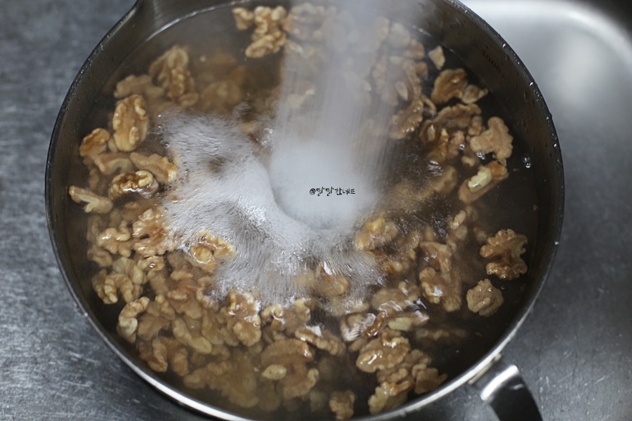 않고 굽죠 호두전처리 호두강정 만들기 튀기지 21