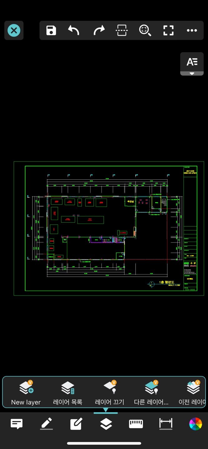 dwg [지스타캐드] 스마트폰으로 DWG 도면 10