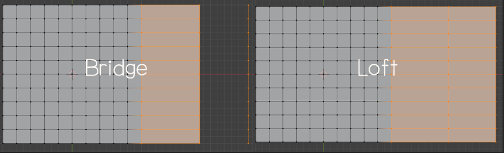왼쪽은 Bridge로 연결, 오른쪽은 Loft로 연결