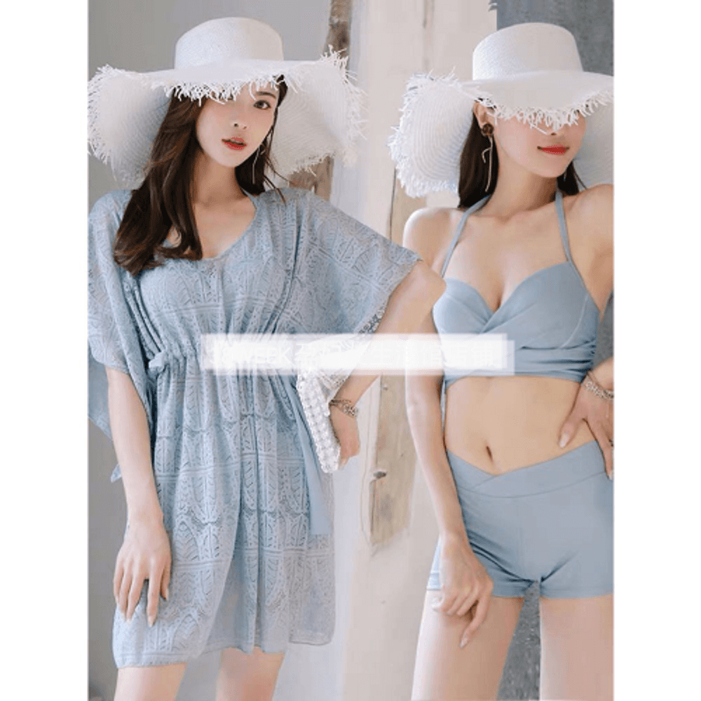 호텔수영복 여행용 실내비키니 여자 체형커버