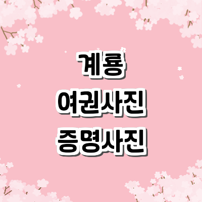 계룡시 여권사진