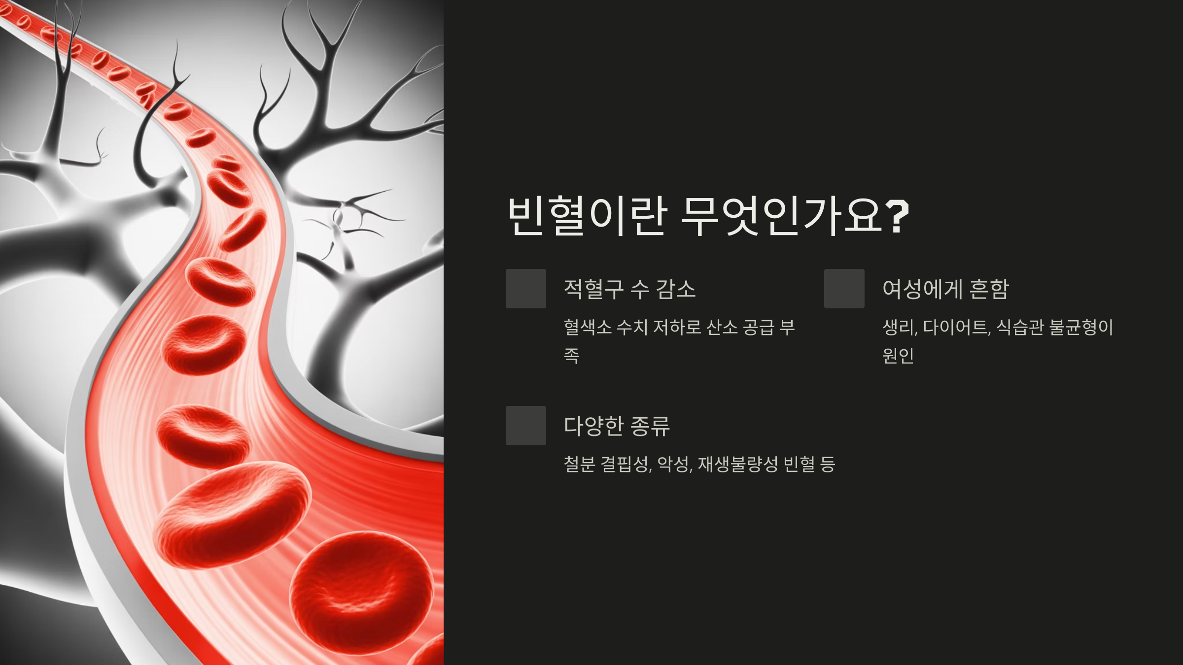 빈혈 수치와 우리 몸에 미치는 영향 - 건강의모든관심