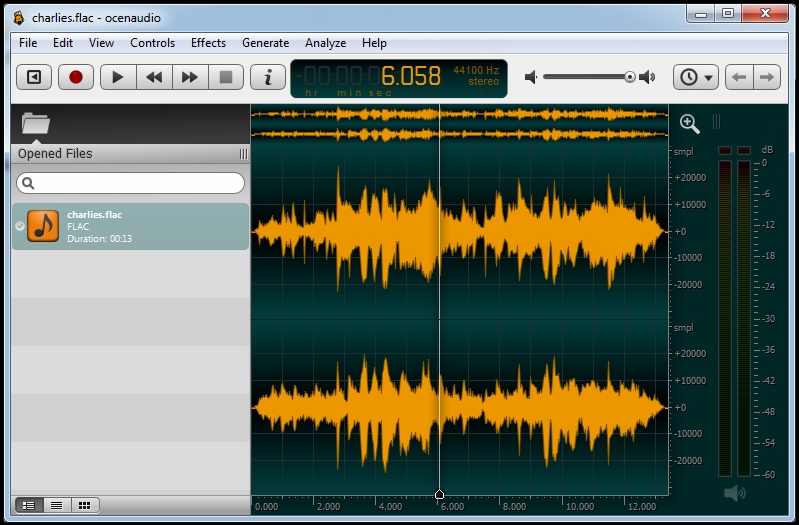 Ocenaudio (무료 디지털 사운드 편집 프로그램)