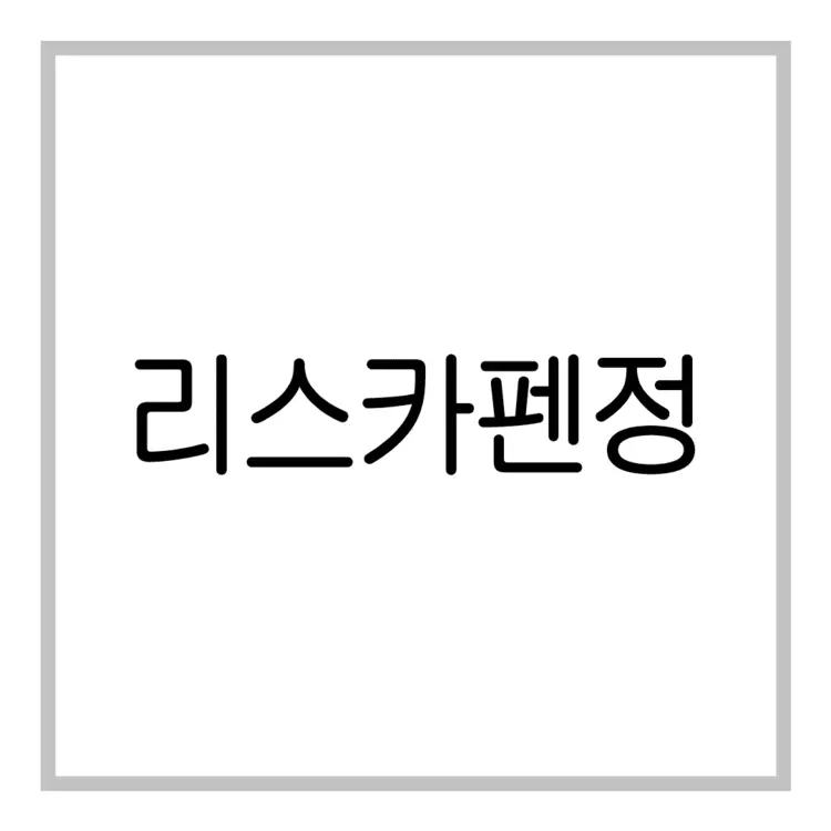 리스카펜정-이미지