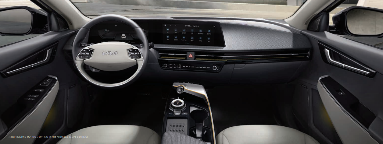 EV6 내부 디자인