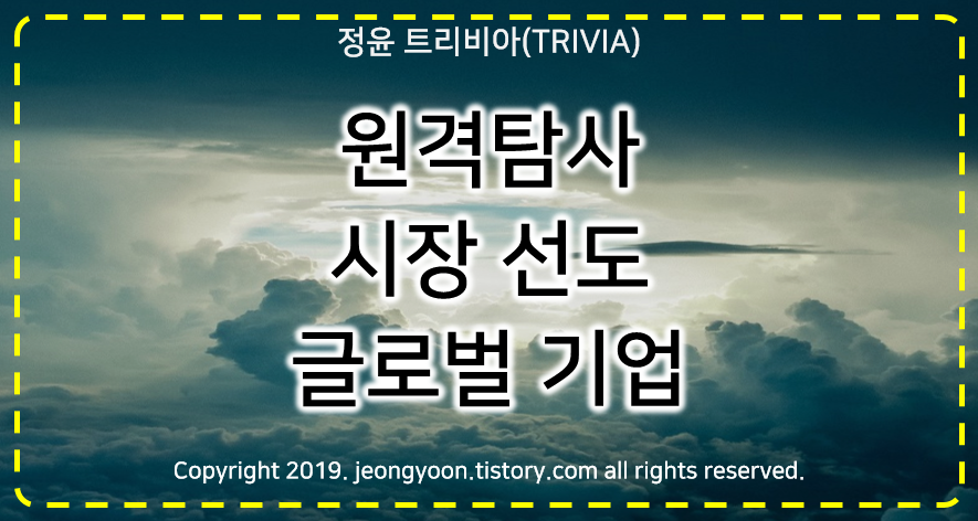  #원격탐사 시장을 선도하는 글로벌 기업