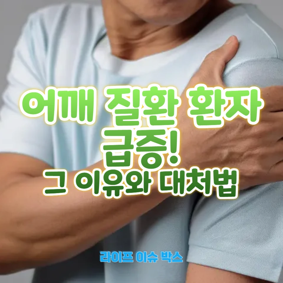 어깨 질환 환자 급증!