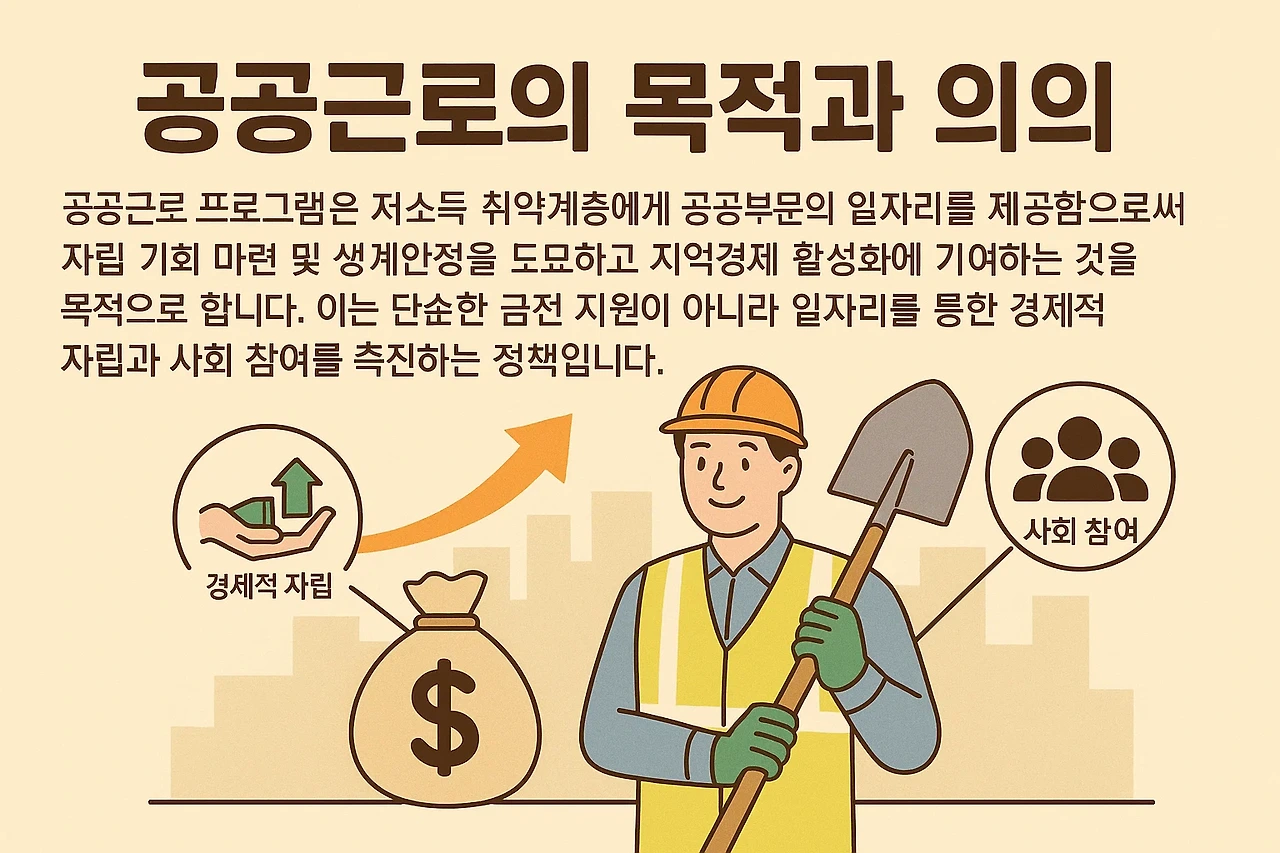 공공근로의 목적과 의의
