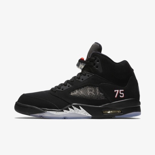  - '프랑스 풋볼 클럽' 조던 5 x 파리 생제르맹 레트로 블랙 [Jordan 5 x Paris Saint-Germain Retro Black]